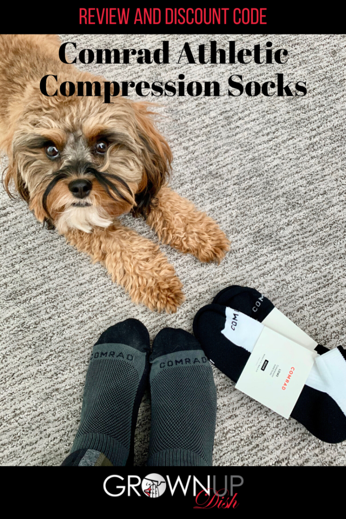 Thanks to Comrad, compression socks have come a long way, baby! And guess what? They now look more department store than drugstore. And now they also make athletic socks. Review and discount code. | www.amiofbs.com #compressionsocks #comradsocks #comrad #socks #traveltips