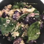 Roasted Cauliflower, Spinach and Couscous Salad recipe - www.amiofbs.com