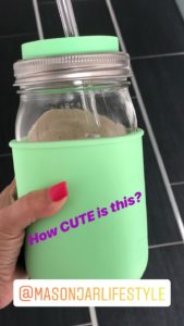 Mason jar lifestyle silicone sleeve and insert