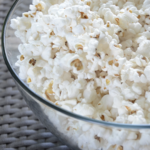 Never eat movie theater popcorn again! You can make healthy popcorn in a paper bag with just a few ingredients. It's full of fiber and healthy fats and it's DELICIOUS. | www.amiofbs.com
