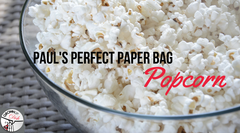 Perfect Paper Bag Popcorn Recipe. Never eat movie theater popcorn again! You can make healthy microwave popcorn in a paper bag with just a few ingredients. It's full of fiber and healthy fats and it's DELICIOUS. | www.amiofbs.com