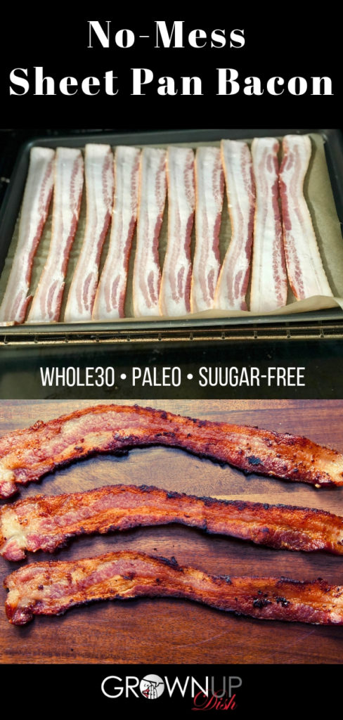 Here is the easiest way to make crispy sheet pan bacon in your oven with no mess. Try it and you'll never go back to standing over the stove. | www.amiofbs.com