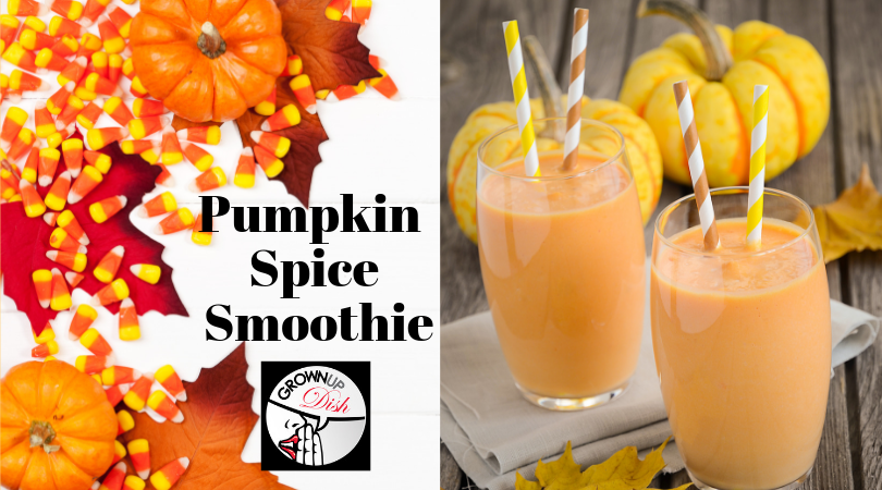 This healthy, creamy & dreamy Pumpkin Spice Fab Four Smoothie will keep you full for hours. No sugar, gluten, preservatives or processed junk. So yummy! | www.amiofbs.com