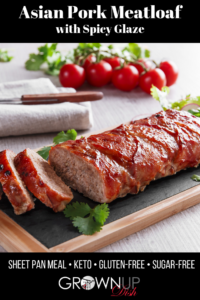 This delicious and easy Asian Pork Meatloaf recipe puts an Asian twist on homestyle meatloaf by using ground pork, Asian seasonings (ginger, garlic, green onion) and baking it with an irresistibly savory-sweet soy glaze. It's healthy, easy to prepare and really, really delicious. | www.amiofbs.com