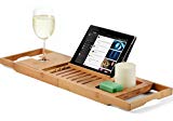 Bamboo Bathtub Caddy Tray Wooden Bath Tray