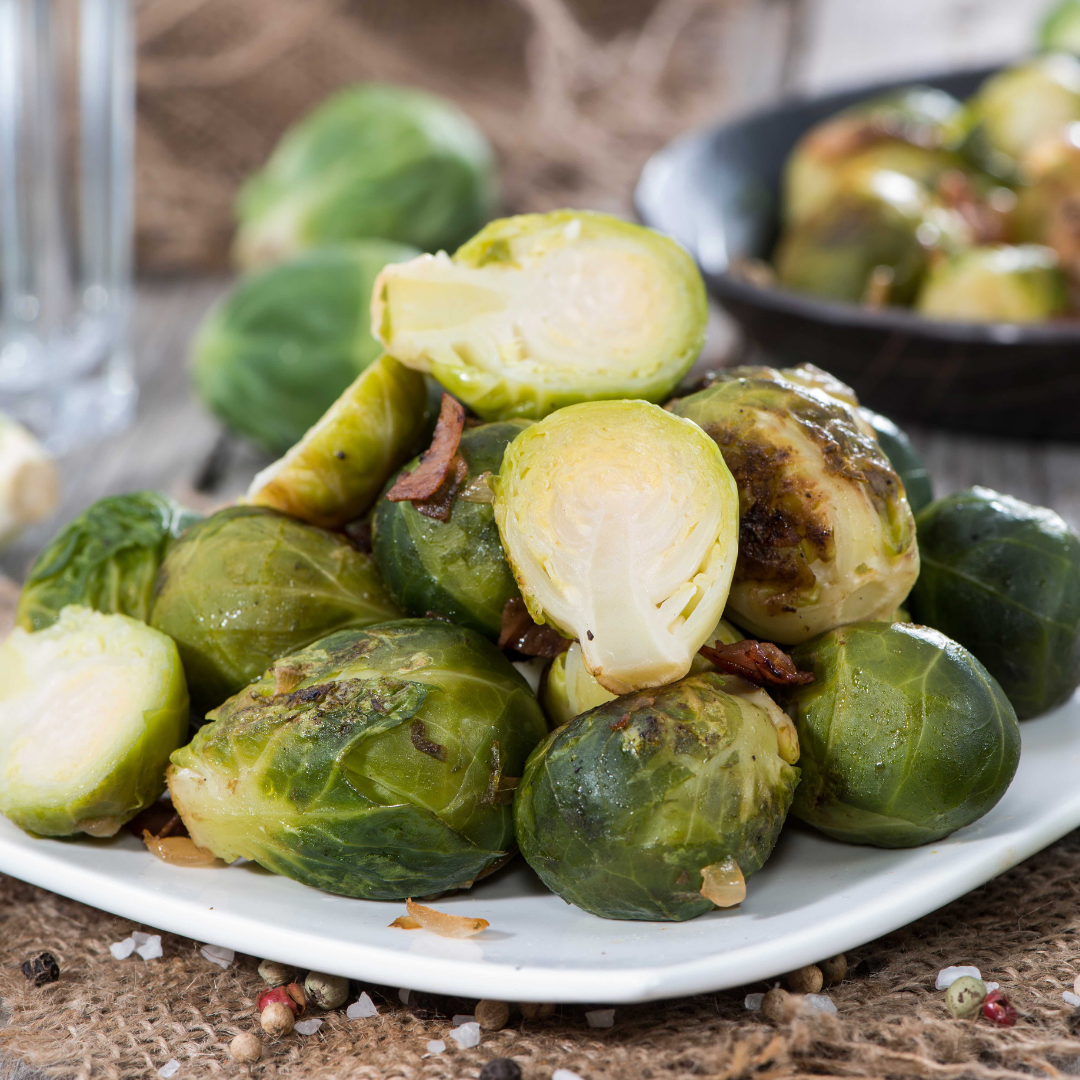 Healthy Crock-Pot Brussels Sprouts have three ingredients and they come out perfectly every time.  They're sugar-free, gluten-free, paleo, vegan and Whole30. | www.amiofbs.com