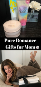 A review of Pure Romance gifts for moms featuring comfy loungewear, household items & beauty products. Special discount code & a product giveaway. | www.amiofbs.com