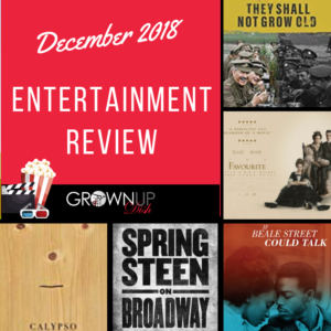December 2018 entertainment review. Check out December's best and worst books, television and movies. Be sure to tell me your favorites in the comments. | www.amiofbs.com