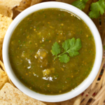 Easy and healthy Whole30 Italian Salsa Verde combines capers, fresh parsley, and garlic with lemon juice and crushed red pepper. Best seafood topping! | www.amiofbs.com