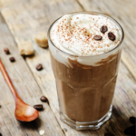If you need a pick-me-up, try a Fab4 Mocha Smoothie. It's a delicious mashup of coffee and chocolate with no gluten, sugar, preservatives or processed junk. | www.amiofbs.com