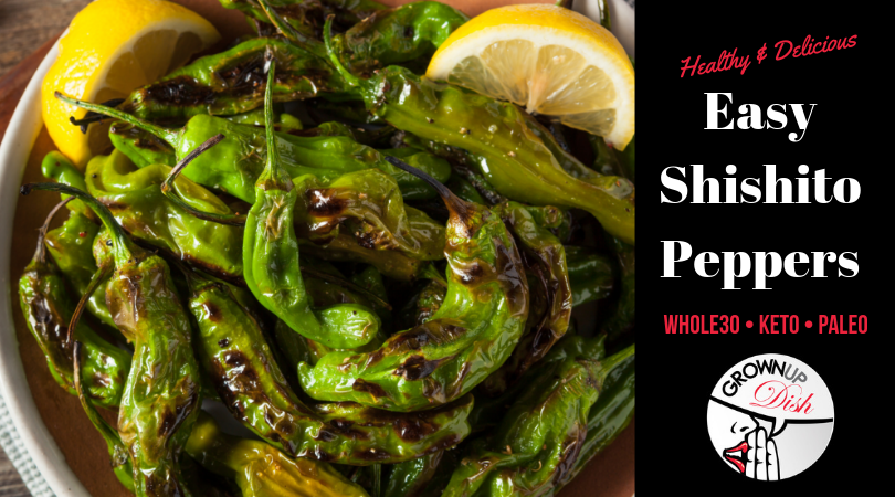 This easy shishito pepper recipe is ready in 5 minutes and uses three ingredients: shishido peppers, olive oil and salt. Couldn't be simpler! | www.amiofbs.com