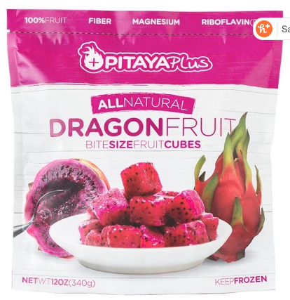 This Fab4 Pitaya Smoothie is an explosion of taste, texture, color and nutrition. It uses frozen pitaya (dragon fruit), collagen and greens. So yummy! | www.amiofbs.com