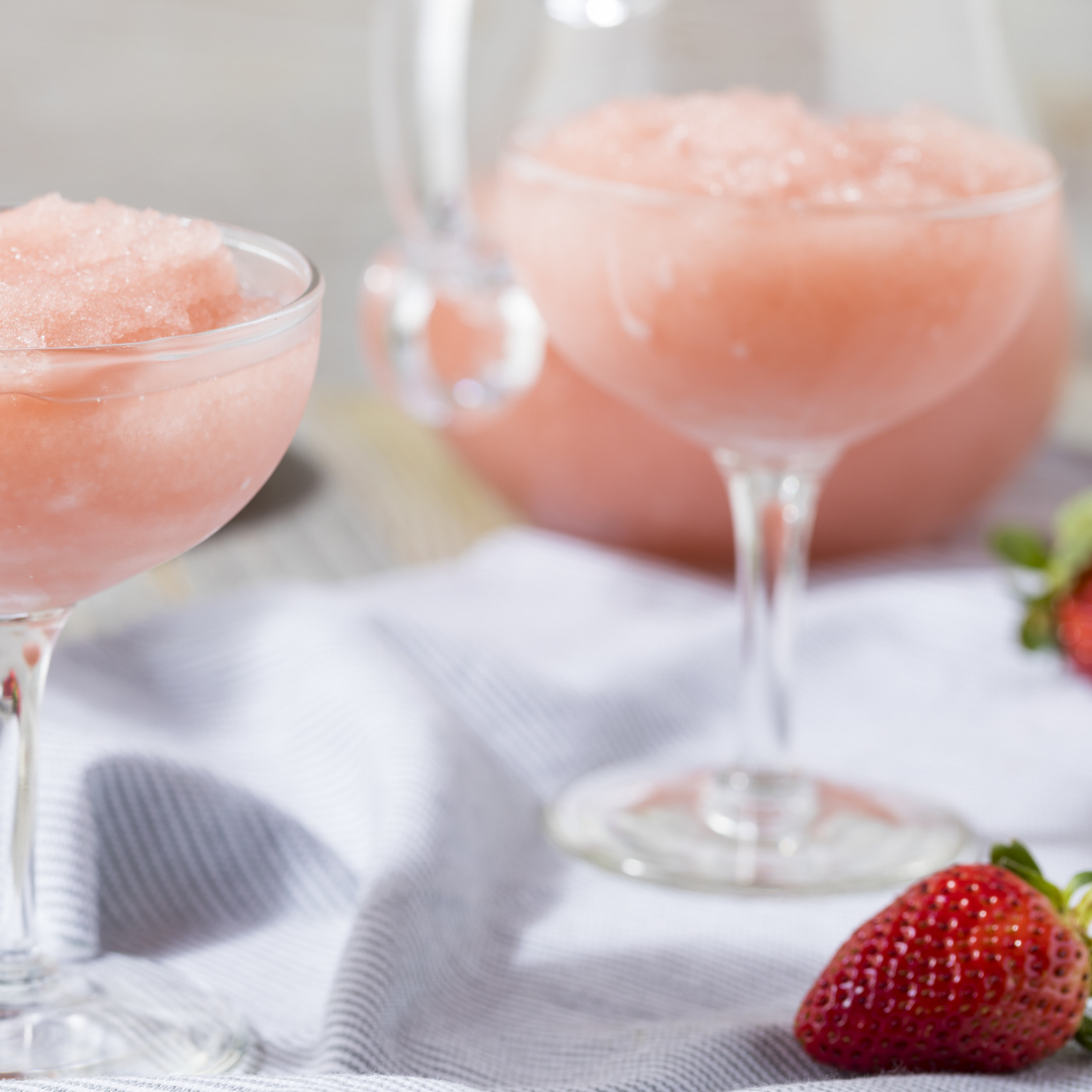This not-too-sweet frosé is the perfect warm weather cocktail. With only three ingredients, it's refreshing, delicious and very easy to make. | www.amiofbs.com