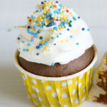The BEST dark chocolate cupcake recipe! It's over-the-top delicious and can be made with gluten-free or all purpose flour. Top with whipped cream or your favorite frosting. | www.amiofbs.com