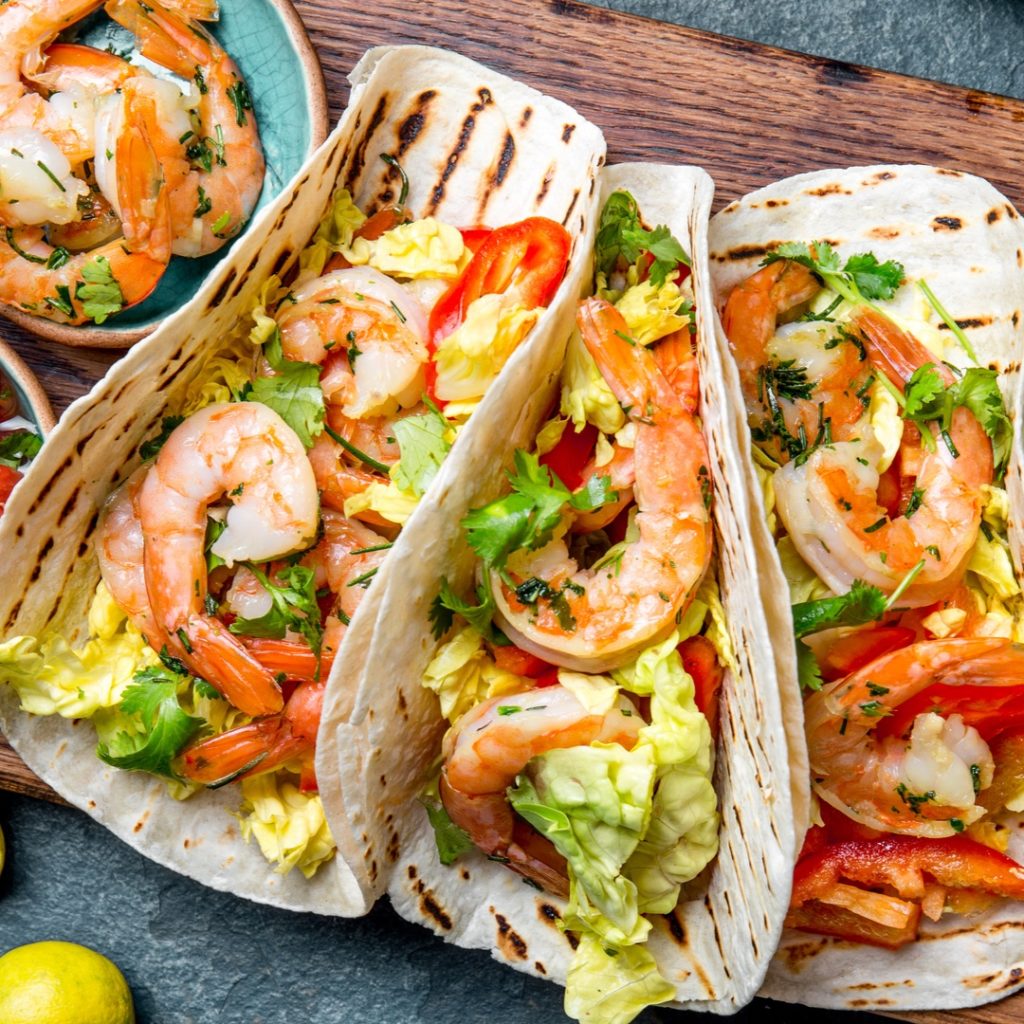 Healthy Weeknight Shrimp Tacos are spicy, flavorful and ready in 30 minutes. Recipe includes Whole30 and gluten-free variations as well as timesaving tips. | www.amiofbs.com