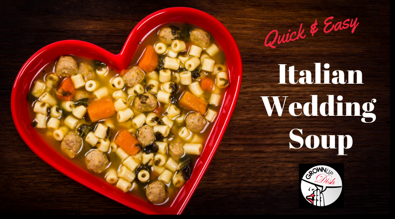 Italian Wedding Soup features a delectable combination of robust greens paired with a hearty broth and delicious pasta. Make it with or without meatballs. | www.amiofbs.com