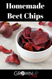 Homemade beet chips have all the crunchy satisfaction of a potato chip with none of the guilt. And they are ridiculously easy to make with this easy recipe. | www.amiofbs.com