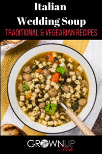 Italian Wedding Soup features a delectable combination of robust greens paired with a hearty broth and delicious pasta. Make it with or without meatballs. | www.amiofbs.com