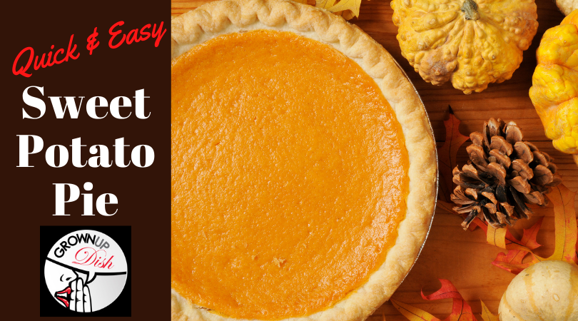 Sweet potato pie is a mix of a creamy custard filling perfumed with classic fall spices. It's easy to make & the perfect addition to your holiday spread. | www.amiofbs.com