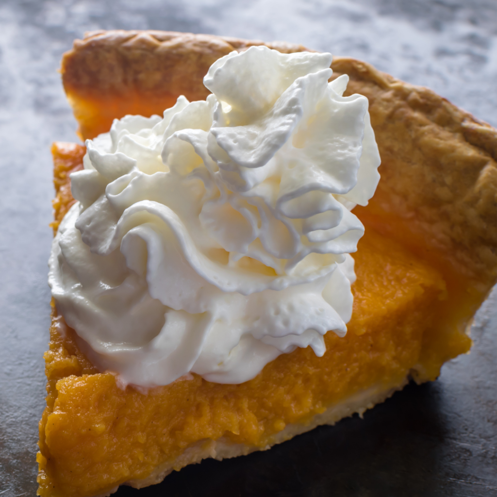 Sweet potato pie is a mix of a creamy custard filling perfumed with classic fall spices. It's easy to make & the perfect addition to your holiday spread. | www.amiofbs.com