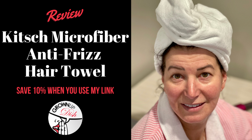 Unbiased review of Kitsch microfiber hair towel - the holy grail for frizz free hair! Save 10% on any Kitsch product with my discount code. | www.amiofbs.com
