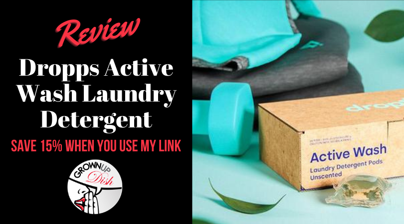 Do your workout clothes stink? Read my review of Dropps Active Wash Laundry Detergent Pods. Discount when you shop with my link. | www.amiofbs.com
