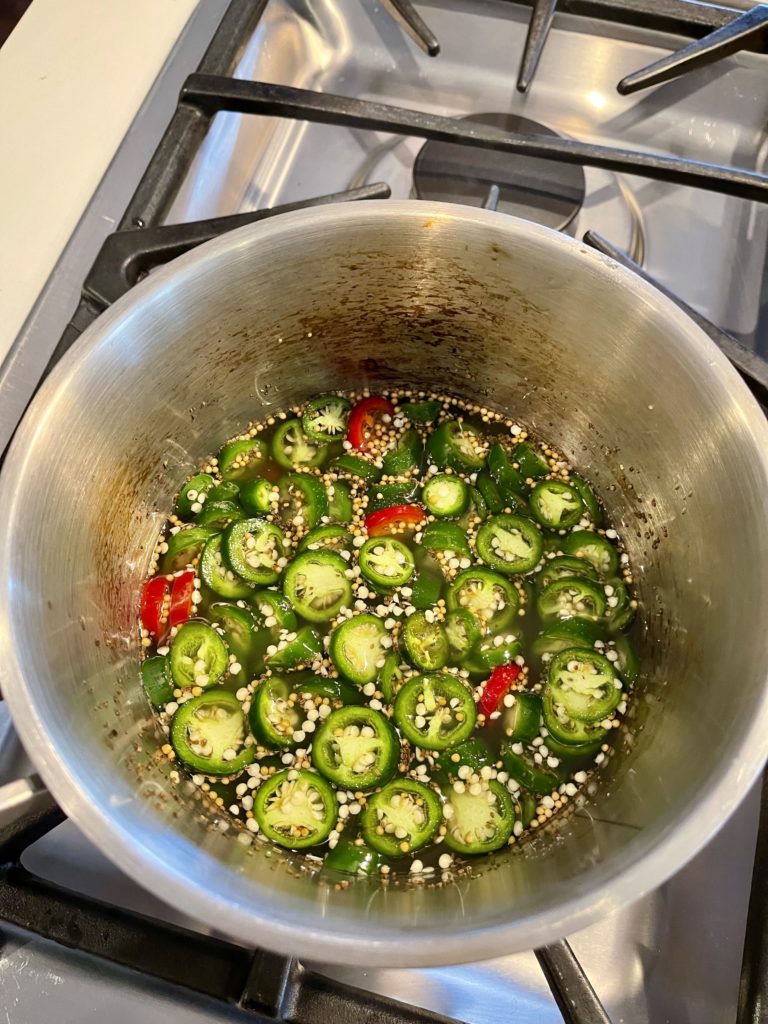 Make Sugar-Free Candied Jalapenos using zero calorie monkfruit sweetener instead of sugar. They're sweet and spicy & virtually indistinguishable from the store-bought version. | www.amiofbs.com