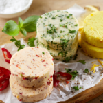 Fresh herbs can be turned into fresh herb butter in minutes. There are endless variations and uses for this versatile condiment. | www.amiofbs.com