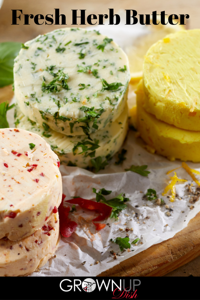 Fresh herbs can be turned into fresh herb butter in minutes. There are endless variations and uses for this versatile condiment. | www.amiofbs.com