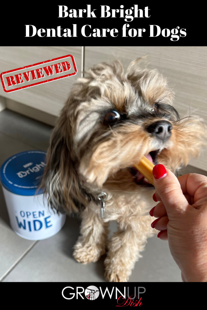 Unbiased review of Bark Bright, the daily dual toothpaste and dental stick system to keep dogs’ funky breath and plaque buildup under control | www.amiofbs.com