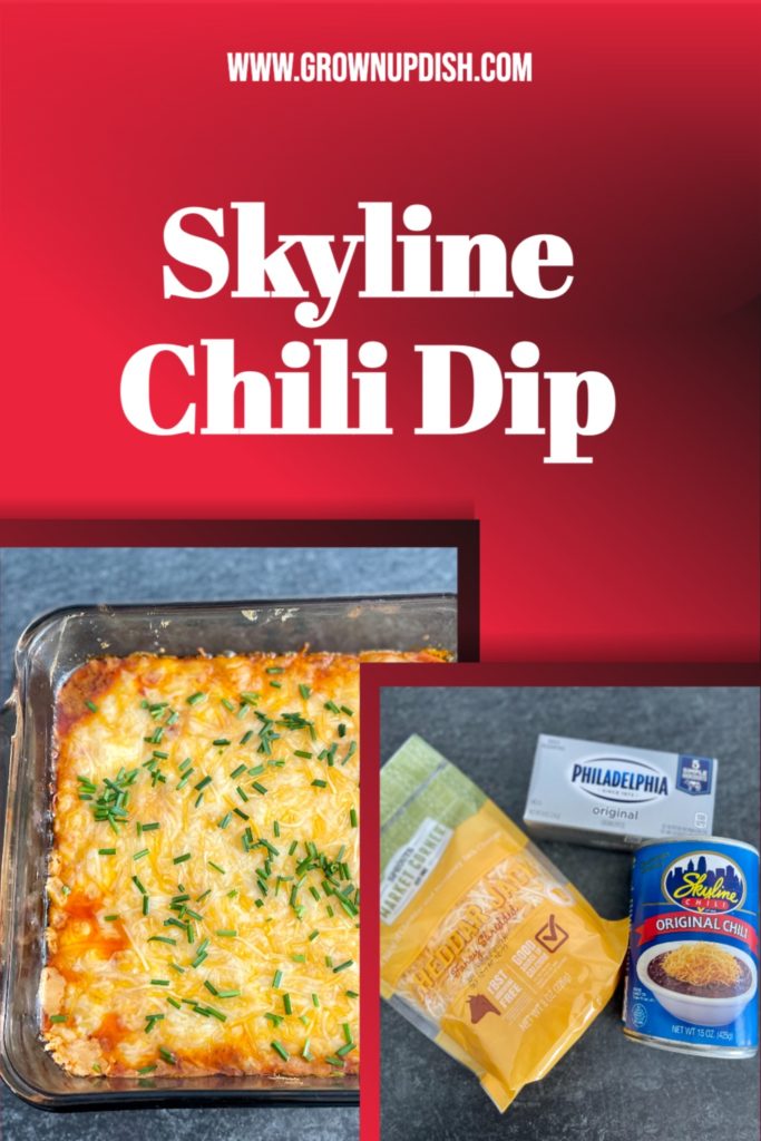 If you've visited Cincinnati you likely tried iconic Skyline chili. Skyline Chili Dip is a three-ingredient, cheesy appetizer that's sure to please. | www.amiofbs.com