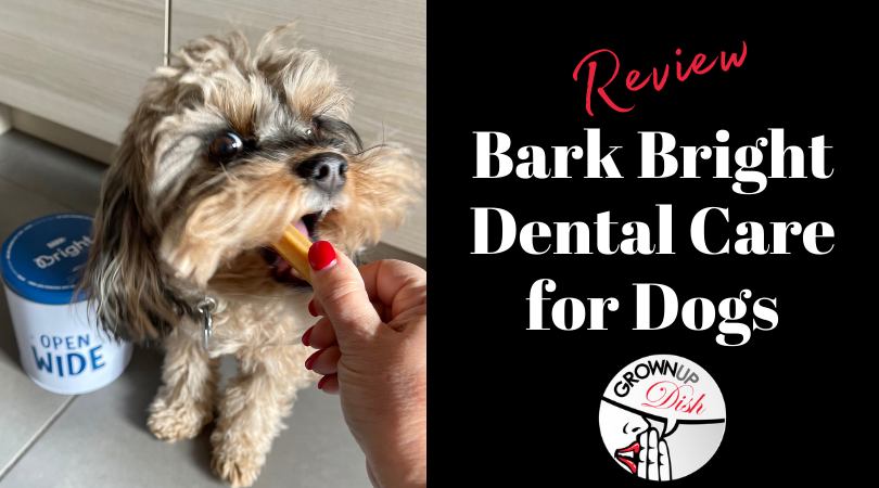 Unbiased review of Bark Bright, the daily dual toothpaste and dental stick system to keep dogs’ funky breath and plaque buildup under control | www.amiofbs.com