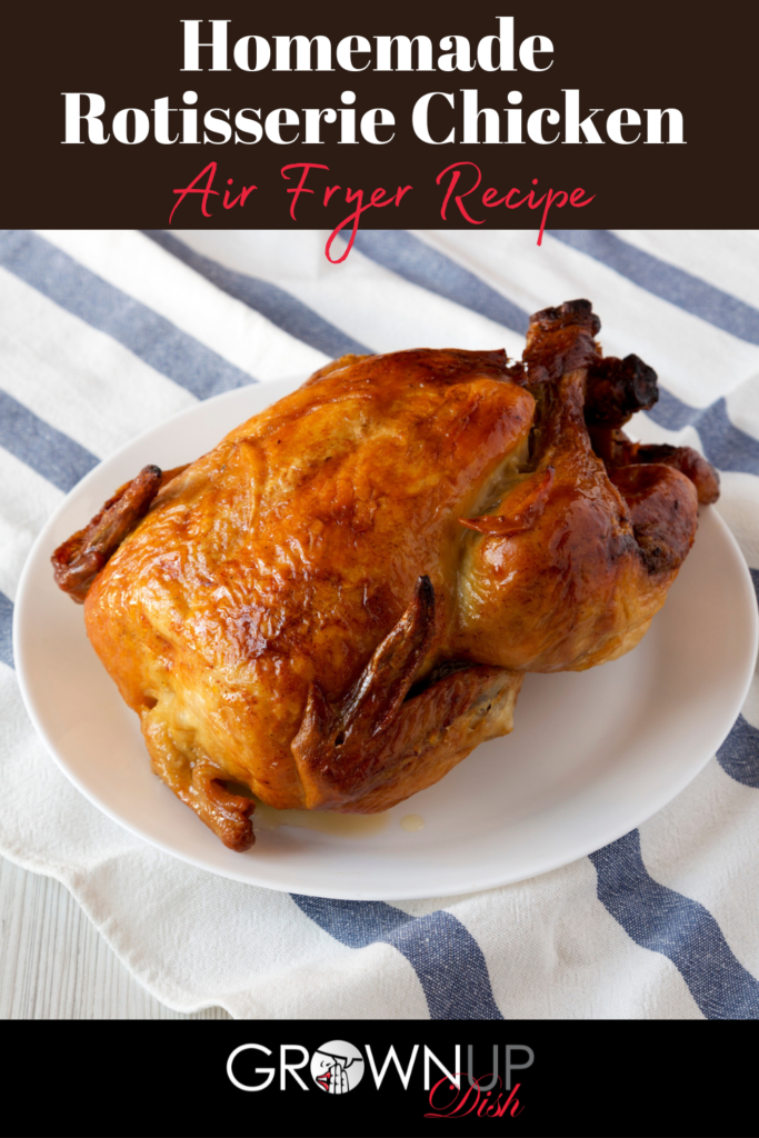 Homemade Rotisserie Chicken! Here's a foolproof way to cook chicken using the Ninja Foodi - it's is a pressure cooker and an air fryer. Try it! | www.amiofbs.com