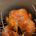 Homemade Rotisserie Chicken! Here's a foolproof way to cook chicken using the Ninja Foodi - it's is a pressure cooker and an air fryer. Try it! | www.amiofbs.com