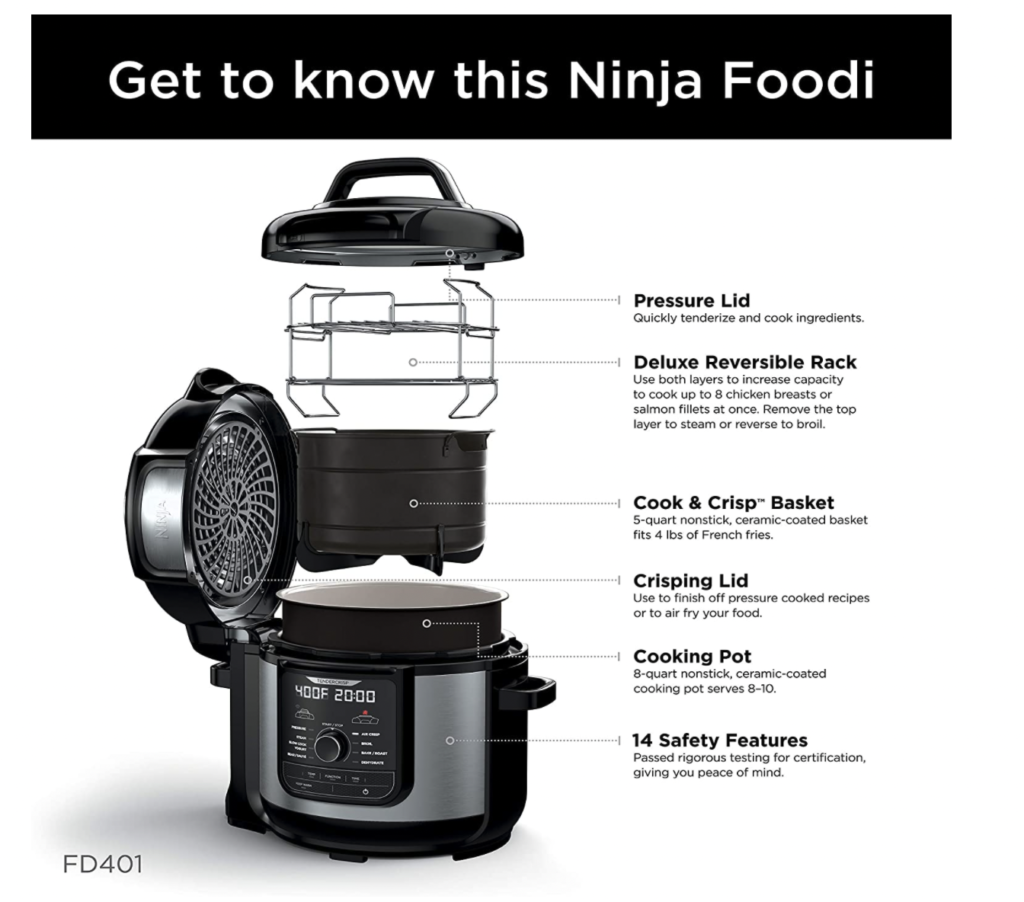 Homemade Rotisserie Chicken! Here's a foolproof way to cook chicken using the Ninja Foodi - it's is a pressure cooker and an air fryer. Try it! | www/amiofbs.com