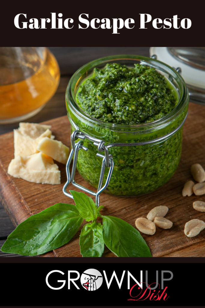 Garlic scapes taste like a blend of scallions and garlic and you can turn them into the most amazing pesto. You've gotta try this easy recipe. | www.amiofbs.com
