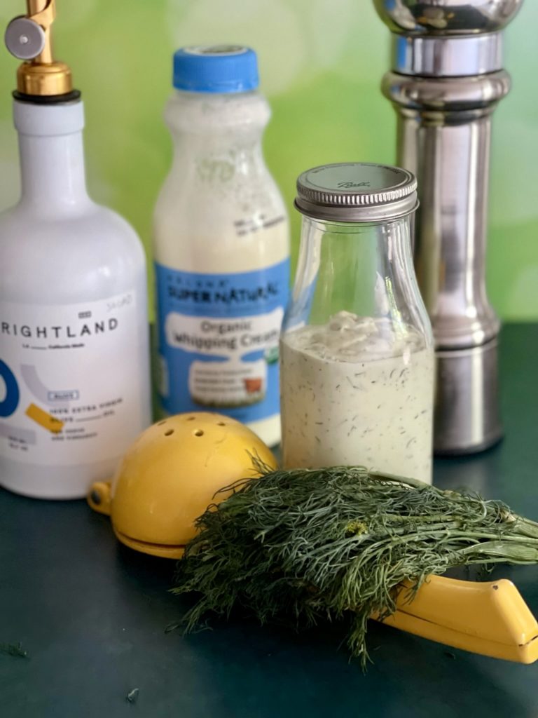 Creamy Dreamy Lemon Dressing lives up to its name. It's made with only four high-quality ingredients and is versatile and delicious. Try it and see! 