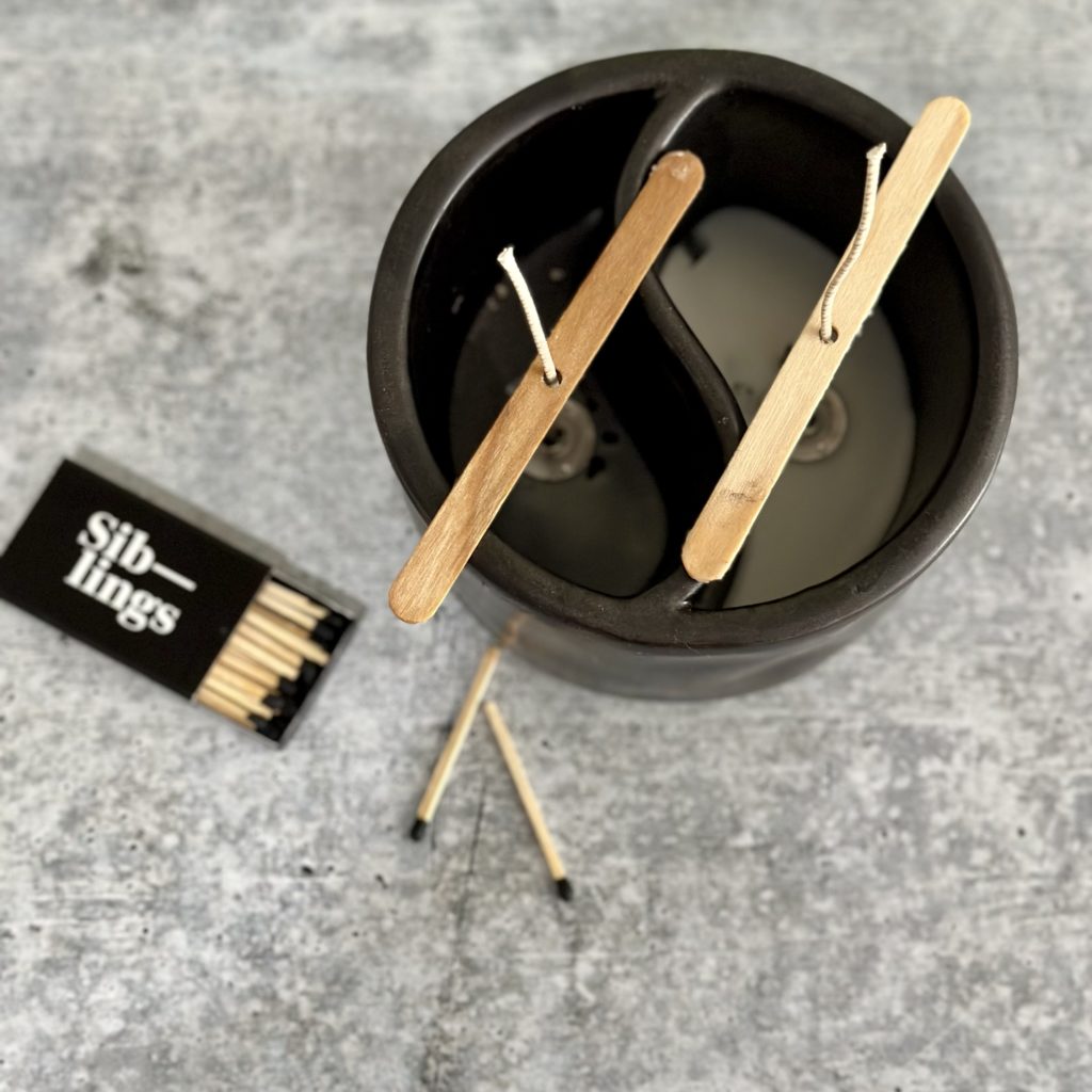 If you love scented candles (but don’t love the hefty price tag) check out Siblings candle refills. They're affordable, eco-friendly and smell GREAT! www.amiofbs.com