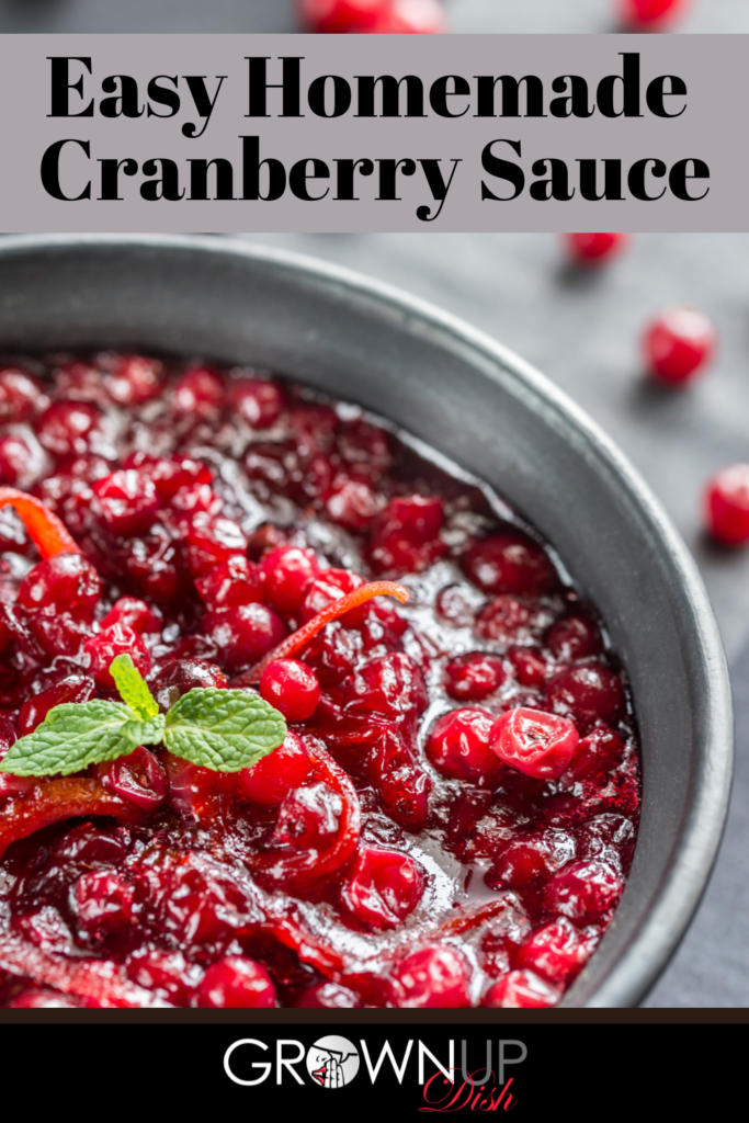 Make this easy homemade cranberry sauce in minutes. It tastes much better than the store-bought canned version. Healthier too! | www.amiofbs.com