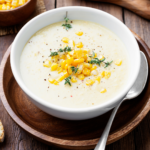 Chile Corn Chowder can be made with fresh, frozen or canned corn. It's a one-pot vegetarian soup you can make in 30 minutes and it freezes beautifully. | www.amiofbs.com