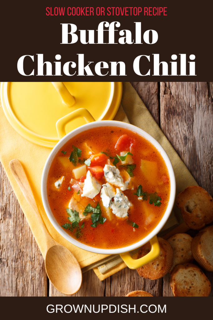 If you love buffalo chicken, Buffalo Chicken Chile is going to be your new favorite soup. It’s a hearty buffalo chicken wing flavor fest!  www.amiofbs.com