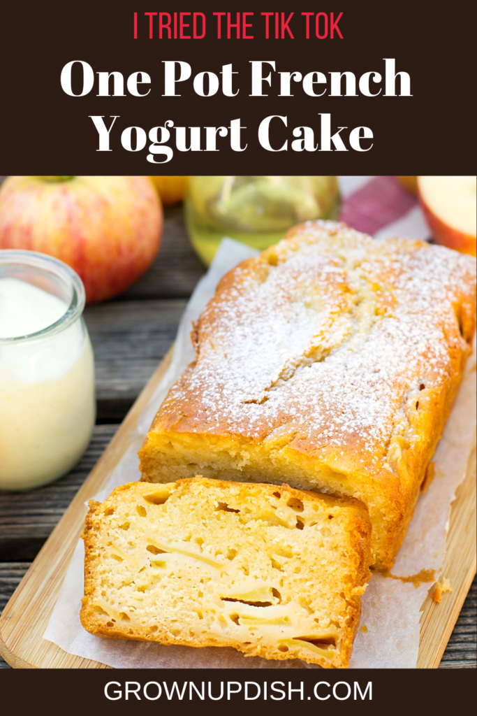 Delicious French yogurt cake is so easy kids can make it. Almost everything gets measured in the yogurt pot & there are endless variations. | www.amiofbs.com