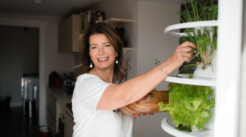 Lettuce Grow Farmstand review. Grow organic produce in your yard or home with this unique self watering product. Use my code to save $75. www.amiofbs.com