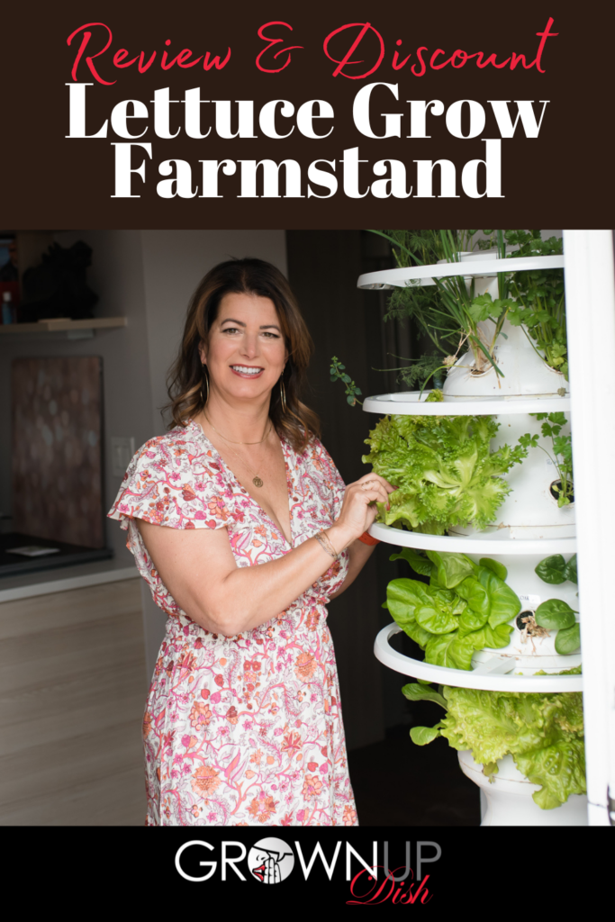 Lettuce Grow Farmstand review. Grow organic produce in your yard or home with this unique self watering product. Use my code to save $75. www.amiofbs.com