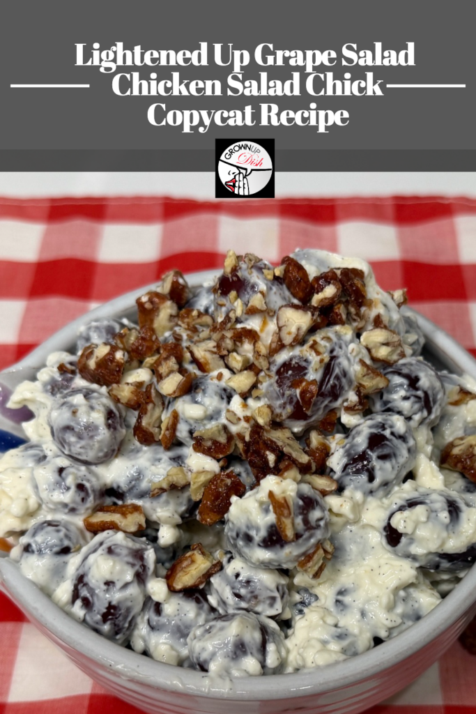If you love Chicken Salad Chick, you're gonna love my copycat recipe - it's a lighter version of their grape salad.